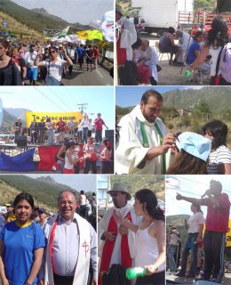 Movimiento Juvenil Salesiano animó estación de la Peregrinación a Los Andes