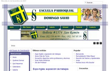 Escuela Parroquial Domingo Savio realiza lanzamiento oficial de su sitio web