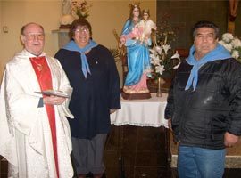 Imagen de María Auxiliadora traída desde México fue bendecida y entronizada en la parroquia Cristo Obrero