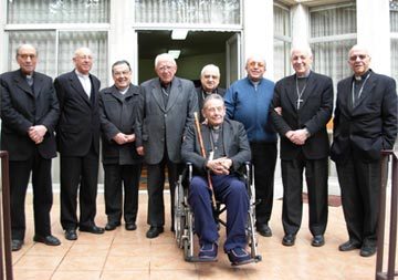 Obispos Eméritos de Chile compartieron almuerzo en Casa Inspectorial