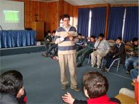 Miembros de casas salesianas participan en la copia del Evangelio de Chile (I)