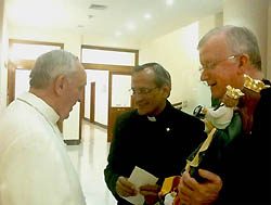 El Rector Mayor y su Vicario con el Papa