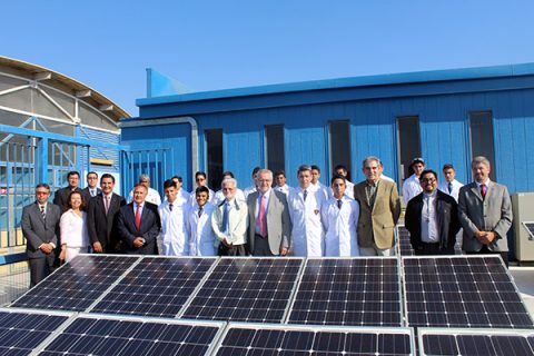 Visita del Ministro de Energía a la planta fotovoltaica salesiana de Antofagasta