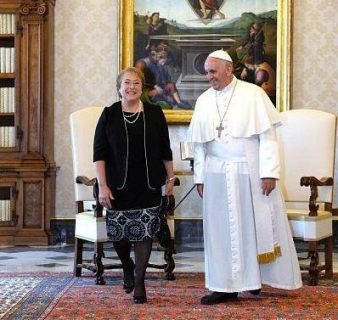 Audiencia del papa Francisco con la Presidenta Michelle Bachelet