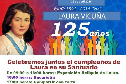 Todos invitados: Celebración de los 125 años del nacimiento de Laura Vicuña