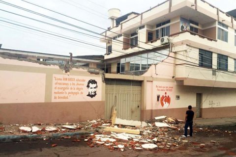 Obras Salesianas afectadas por terremoto de gran intensidad en Ecuador