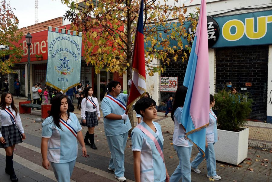 Multitudinaria procesión de María Auxiliadora en Talca