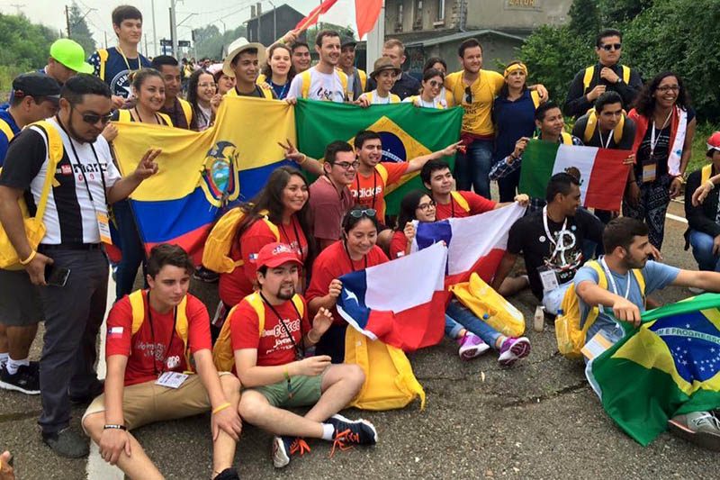 Jóvenes salesianos de Chile en la JMJ de Cracovia