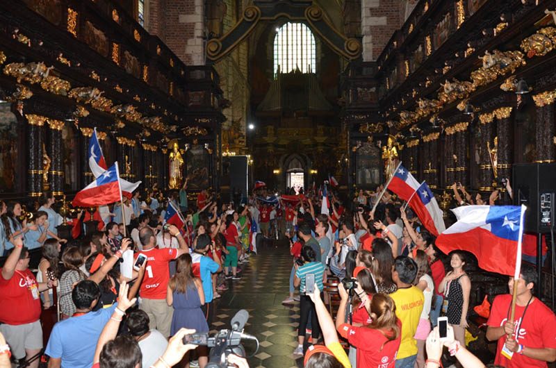 Jóvenes salesianos de Chile en la JMJ de Cracovia