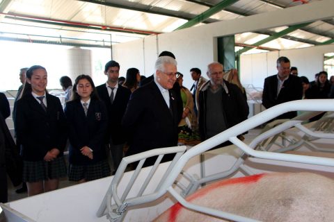 Obra salesiana de Linares inauguró plantel porcino