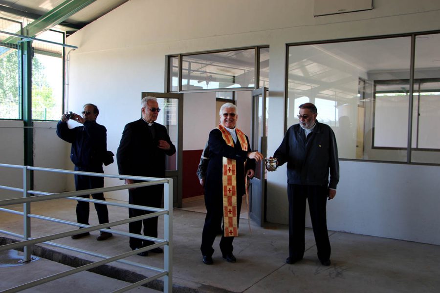 Obra salesiana de Linares inauguró plantel porcino