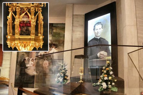 La Reliquia de Don Bosco en camino a casa