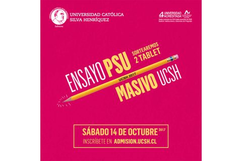 Ensayo Masivo PSU UCSH 2017: La fecha se acerca y debes estar preparado