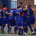 Santiago, 19102017
En el gimnasio Cordep se disputa  el 1er  lugar de Futsal Varones.
Foto: Claudio Santana-Victor Tabja/IND