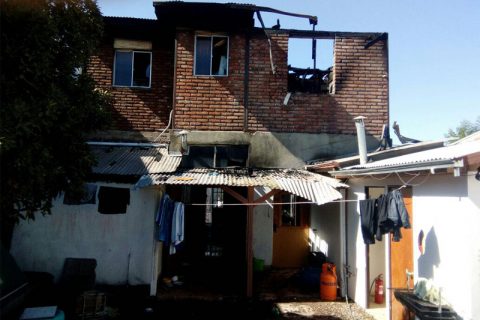 Incendio destruye casa del Albergue Miguel Magone