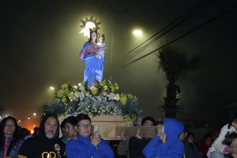 María Auxiliadora sale a las calles de Alto Hospicio