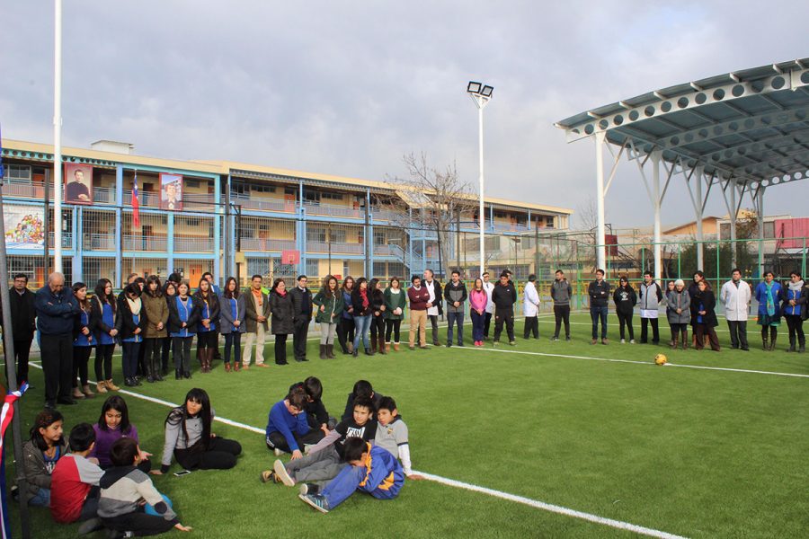 Inauguración espacios deportivos colegio Domingo Savio