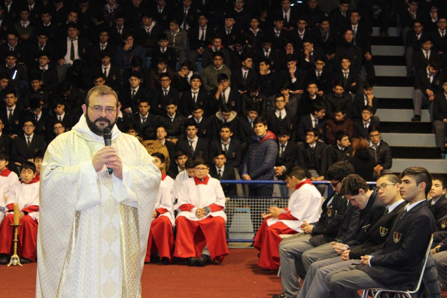 P. Carlo Lira visitó Colegio Salesiano de Concepción