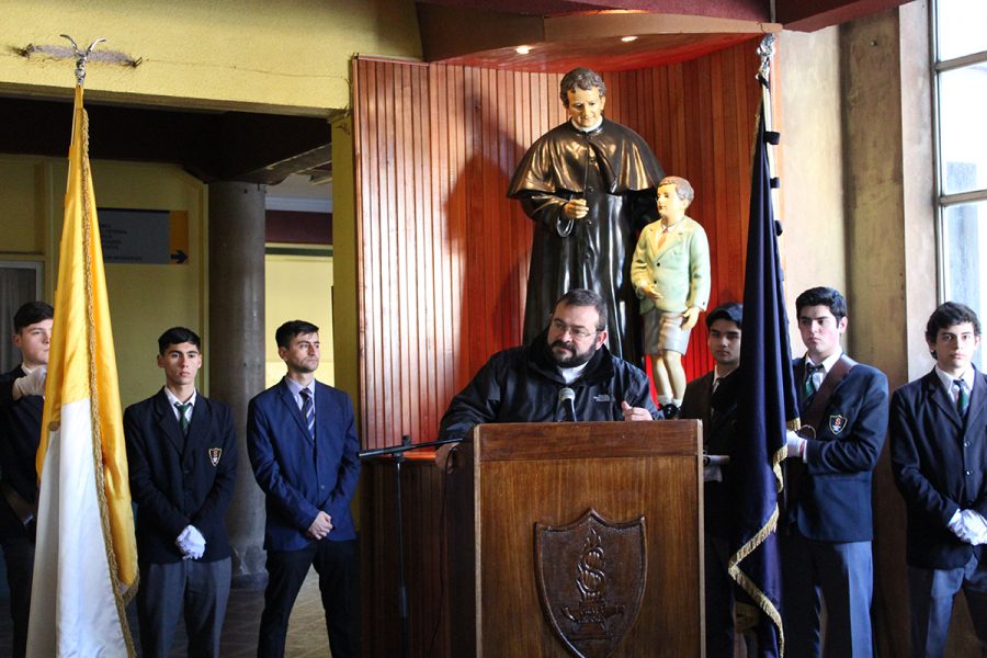 P. Carlo Lira visitó Colegio Salesiano de Concepción