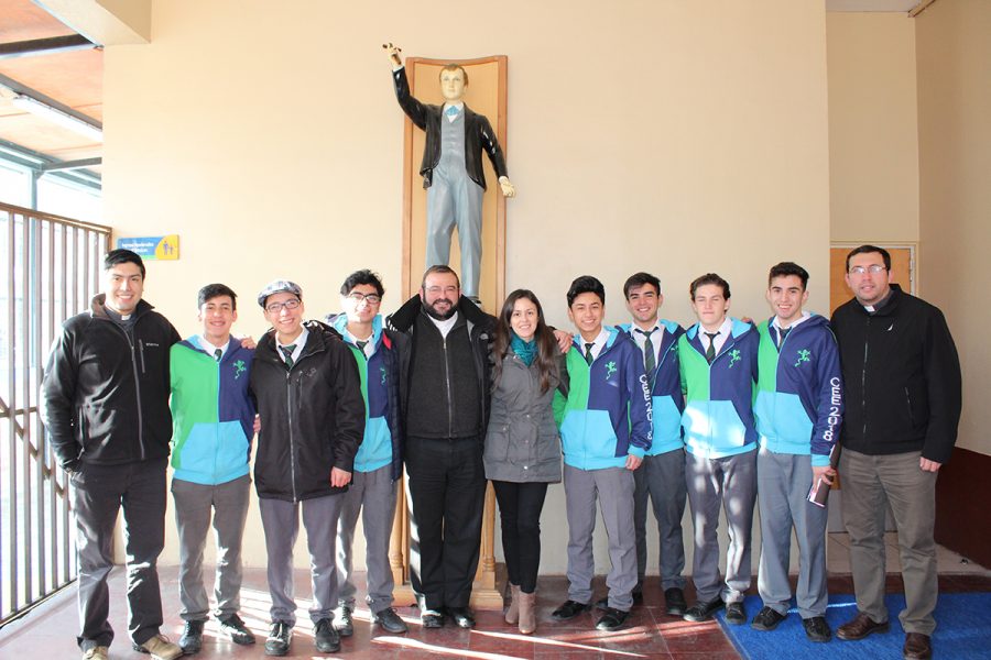 P. Carlo Lira visitó Colegio Salesiano de Concepción