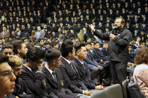 P. Carlo Lira visitó Colegio salesiano de Concepción