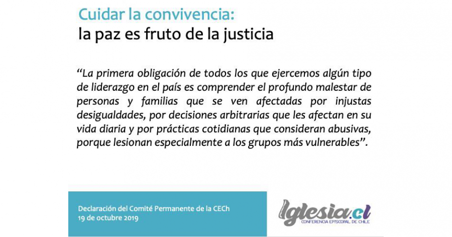 Cuidar la convivencia: la paz es fruto de la justicia