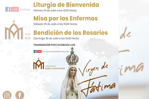 Visita de Nuestra Señora de Fátima a Santuario María Auxiliadora de Santiago