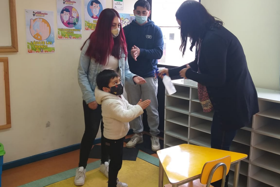 Alumnos de prebásica regresan a clases presenciales en Instituto Don Bosco Punta Arenas