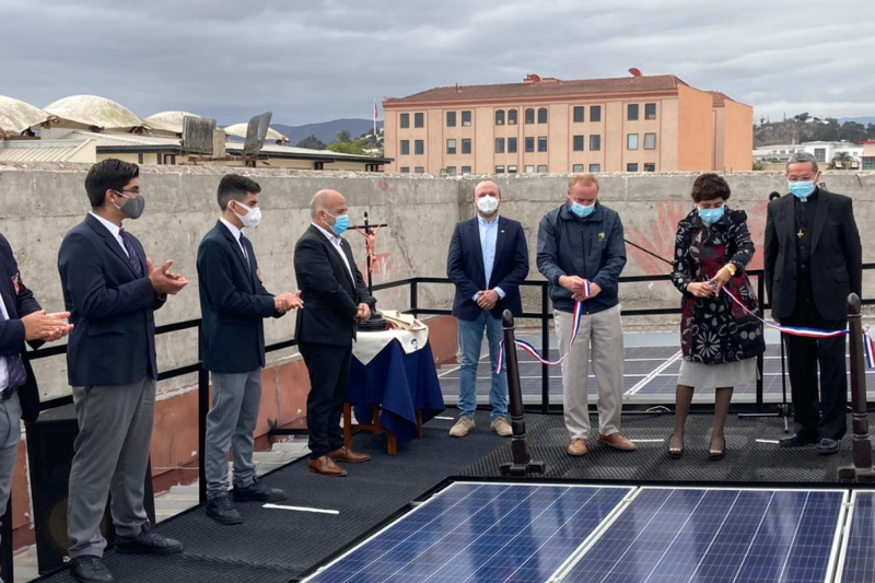 Colegio Salesiano de La Serena inauguró planta fotovoltaica