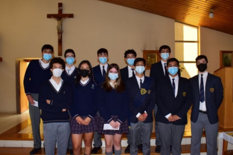 Representantes Instituto Salesiano de Valdivia participan de eucaristía colegios católicos