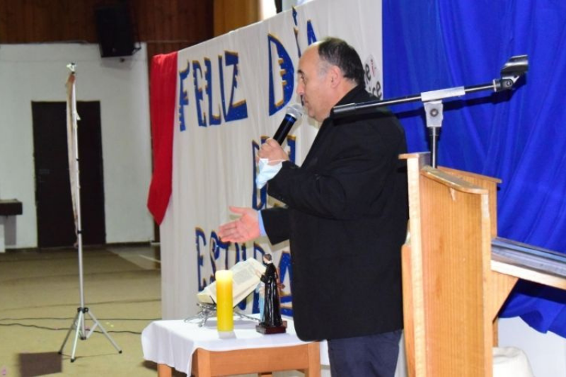 Celebración día del estudiante en Instituto Salesiano de Valdivia