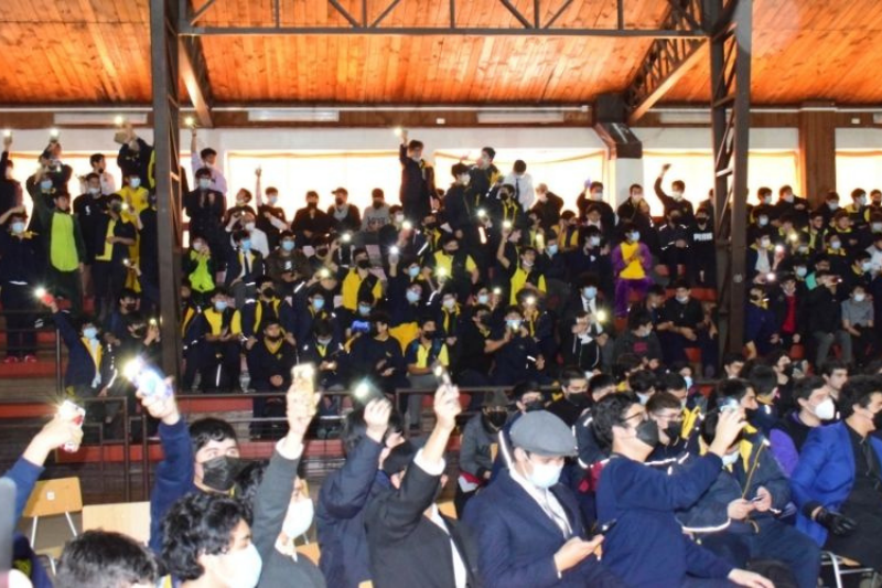 Celebración día del estudiante en Instituto Salesiano de Valdivia