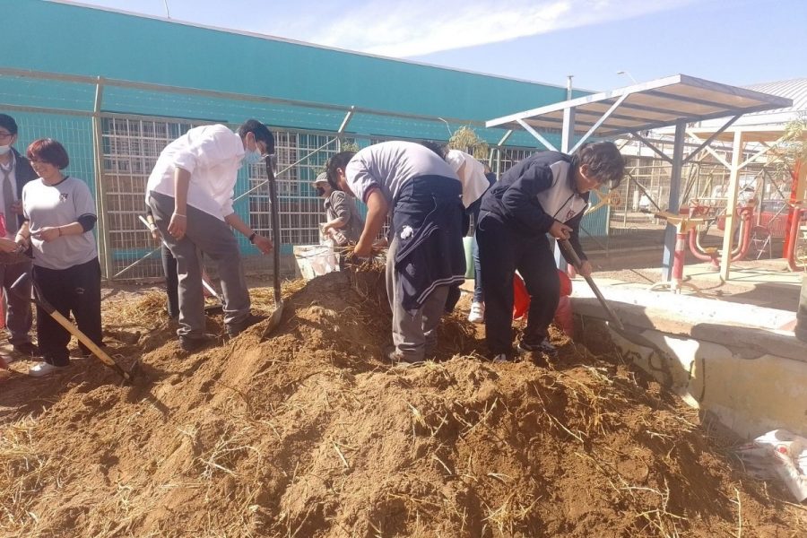 Estudiantes de Salesianos Calama cooperan con junta de vecinos