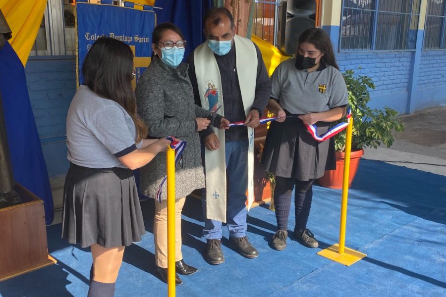 Inauguración de espacios en Colegio Domingo Savio