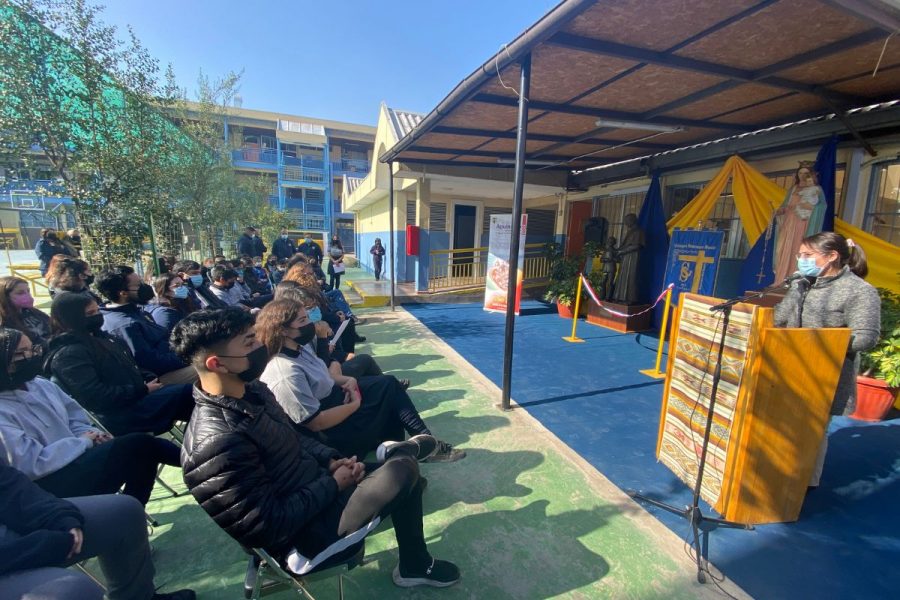 Inauguración de espacios en Colegio Domingo Savio