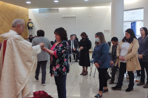 Eucaristía día del educador salesiano en Liceo San José de Punta Arenas