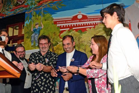 Inauguración de mural en homenaje al Sistema Preventivo Salesiano