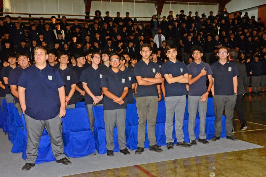 LAB: inauguración de gimnasio e imposición de piocha institucional