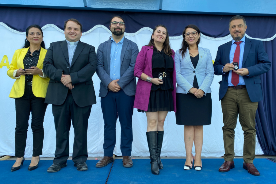 Representantes Pastoral Juvenil y Comunicaciones visitaron Colegio Domingo Savio San Ramón