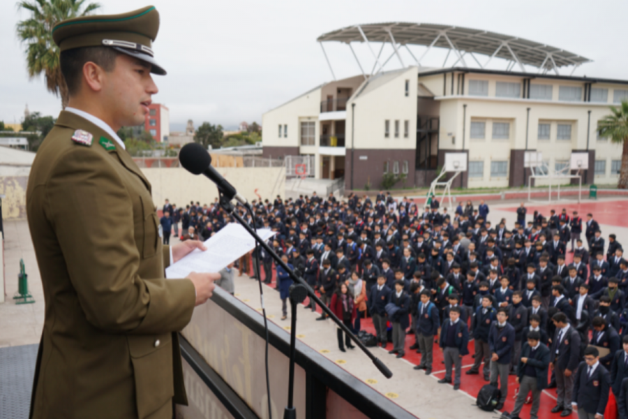 Colegio Salesiano de La Serena realizó acto del Día del Carabinero