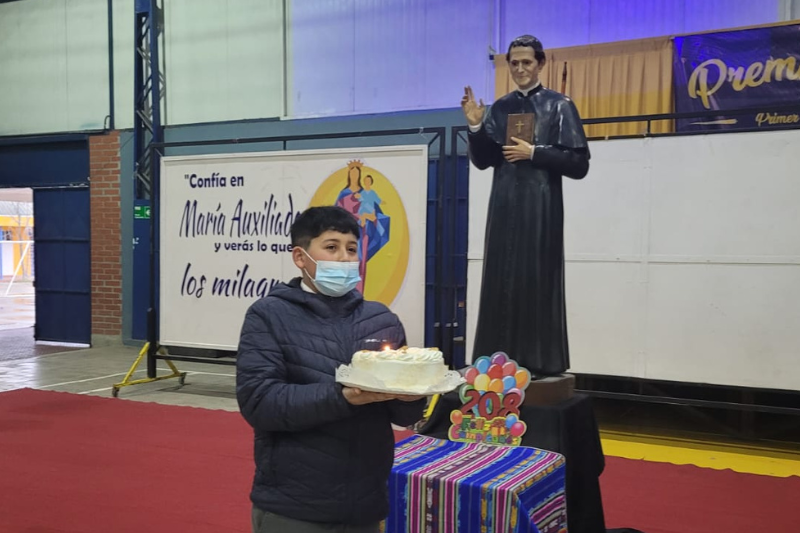 Obras de Antofagasta, Valdivia y Talca celebraron cumpleaños de Don Bosco