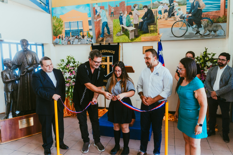 Inauguración mural Colegio Domingo Savio de San Ramón